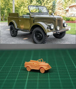 1/144 未組立 Russian GAZ-69 Open top Car (fine detail) Resin Kit (S3076)