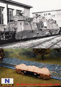 1/160 (N-scale) not yet constructed WWII German Nr.51 Armored Train (fine detail) Resin Kit (S3074)