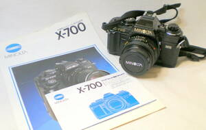 MINOLTA ミノルタ X-700 MD ROKKOR-X 45mm 1:2 一眼レフ フィルムカメラ ブラックボディ レンズ
