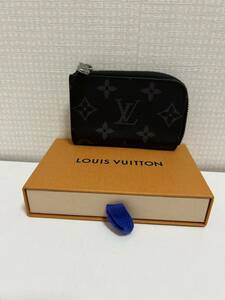 LOUIS VUITTON ルイヴィトン ポルトモネ ジュール M63536 モノグラム エクリプス コインケース 箱、保存袋付　極美品