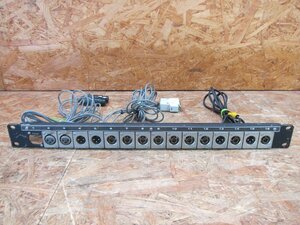 * Manufacturers unknown patch panel connector panel CANARE BNC terminal ITT CANNON XLR 32F male XLR31F female connector 1U present condition goods *Z-1583