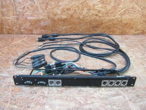 *CANARE patch panel 1U rack size *XLR terminal XLR32F male BNC BCJ-JRU Mini D-Sub15 patch record / patch bay / connector panel present condition goods *Z-154