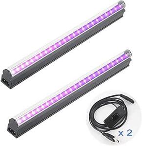GREENIC LEDブラックライト - UV紫外線蛍光灯10W USB給電式 超薄型 385nm UVライト バーライト レジン
