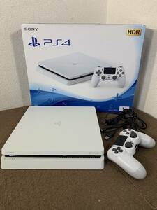 【中古品】SONY プレイステーション4 PS4 CUH-2200B B02　1TB　グレイシャーホワイト