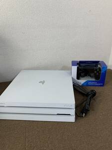 【中古品】ソニー SONY PS4 PRO CUH-7200B グレイシャー ホワイト PlayStation 通電動作確認済 初期化済 