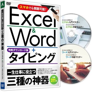 Excel＆Word＋タイピングLite 一生役立つ三種の神器 タイピング練習 エクセル ワード Office365 2019 2016 2013 2010対応 DVD2枚組 A43