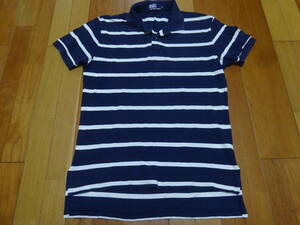 ■あ-733 ■Polo by Ralph Lauren　ラルフローレン　ボーダー半袖ポロシャツ　サイズＬ