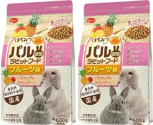 Pal one Япония корм для животных Pal one кролик капот фрукты тест 600g×2 пакет комплект 