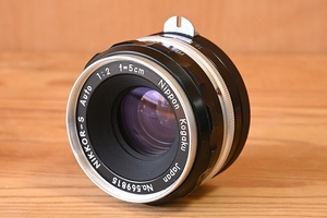 NIKKOR-S Auto 5cm f/2（50mm f/2）ニコンFマウント 訳あり