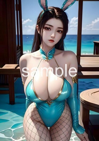 AI イラスト アート ポスター A4写真 セクシー かわいい 女の子 美女 美人 水着 美脚 巨乳 貧乳 美尻 豊艶 アニメ 同人 グラビア MU06