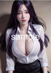 AI イラスト アート ポスター A4写真 セクシー かわいい 女の子 美女 美人 水着 美脚 巨乳 貧乳 美尻 豊艶 アニメ 同人 グラビア ST05