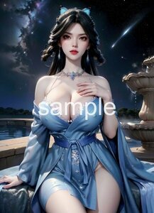 AI イラスト アート ポスター A4写真 セクシー かわいい 女の子 美女 美人 水着 美脚 巨乳 貧乳 美尻 豊艶 アニメ 同人 グラビア MU0385