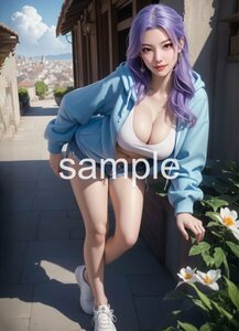 AI イラスト アート ポスター A4写真 セクシー かわいい 女の子 美女 美人 水着 美脚 巨乳 貧乳 美尻 豊艶 アニメ 同人 グラビア AI011