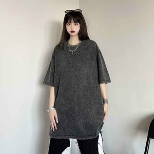 半袖Ｔシャツ 切り替え 体型カバー 着痩せ 【大きいサイズあり】 XL ワンカラー