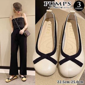  pumps mules shoes sense of stability 1.5cm ribbon square beige low heel heel none 35 eggshell white 
