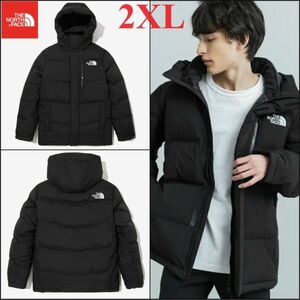 THE NORTH FACE ノースフェイス ダウンジャケット メンズ レディース ダウンパーカー 極暖 人気 刺繍ロゴ ブラック/2XL K422D