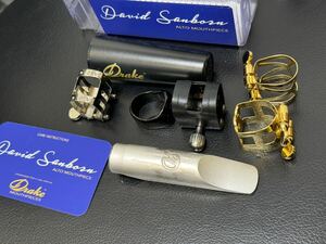 Drake David Senbon #7 ドレイク デイヴィッド サンボーン モデル マウスピース アルトサックス リガチャー多数付属 