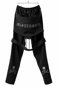 激レア mastermind JAPAN MJ Bondage Pants スカル刺繍 ボンテージトラックパンツ ジャージ マスターマインド サイズL 黒 国内正規 タグ付