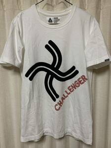 CHALLENGER チャレンジャー 卍 LOGO Tee Tシャツ カットソー サイズM WHITE 白