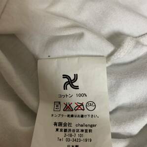 CHALLENGER チャレンジャー 卍 LOGO Tee Tシャツ カットソー サイズM WHITE 白の画像5