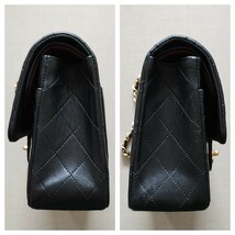 【本物保証】 シャネル CHANEL チェーンショルダーバッグ マトラッセ ラムスキン ダブルフラップ Wフラップ シリアルシール有_画像6