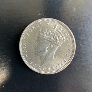 英領マラヤ 20セント硬貨／1943年／美品／アンティークコイン ★18