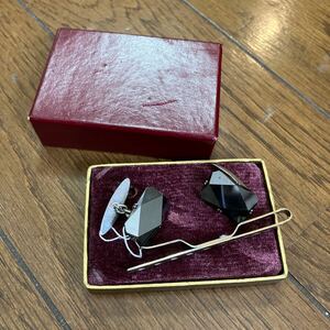  серебряный галстук булавка запонки комплект с коробкой превосходный товар *30