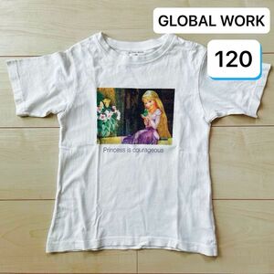 グローバルワーク×Disneyラプンツェル 半袖Tシャツ　120