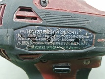 中古品 makita マキタ 18V 充電式 インパクトドライバ オーセンティックレッド TD172DZAR_画像4