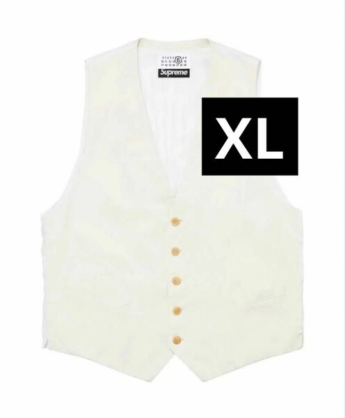 Supreme x MM6 Maison Margiela Washed Cotton Suit Vest "Cream"
