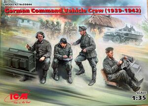 ICM 1/35スケール　ドイツ陸軍 装甲指揮車 クルー 1939年-1942年