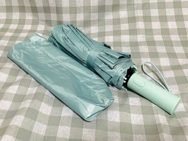 【12本ダブル傘骨・UVカット晴雨兼用・大型】折りたたみ傘、自動開閉、直径106cmの大きめサイズ 