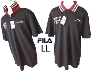 新品 フィラ FILA ポロシャツ ブラック SIZE:LL(胸囲104～112cm)