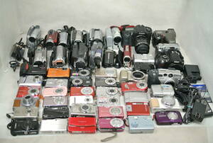 デジカメ デジタルカメラ カメラ ビデオカメラ ジャンク 大量 まとめて 50台以上 100サイズ 部品取り SONY Canon OLYMPUS Nikon FUJIFILM