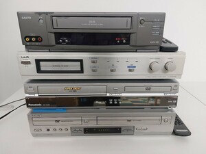 8889-14753 video deck etc. 4 point together SANYO VZ-H600 Lo-D D-K800 Panasonic NV-VHD1 SONY SLV-D303P USED goods present condition goods 