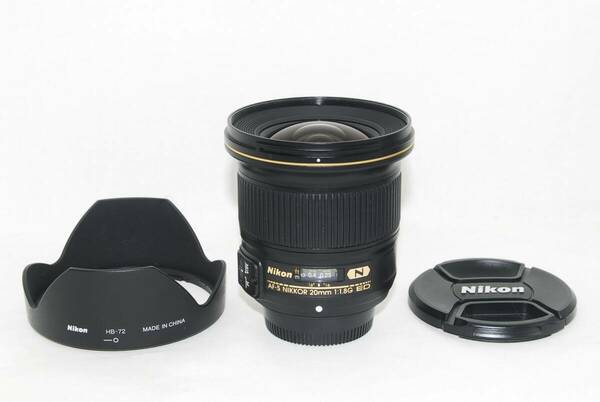 ★極美品★Nikon ニコン AF-S NIKKOR 20mm F1.8 G ED フード付き♪