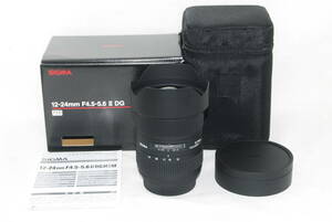 ★極美品★SIGMA シグマ AF 12-24mm F4.5-5.6 II DG HSM SONY ソニーAマウント 元箱付き♪