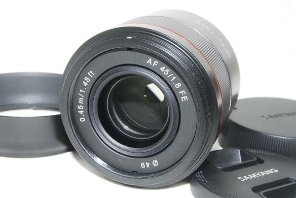 ★極美品★SAMYANG サムヤン AF 45mm F1.8 FE SONY ソニーEマウント ケース付き♪