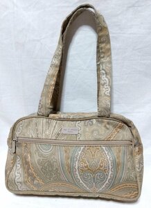 *ETRO Profumi Etro Pro f-mi* handbag Mini bag nylon canvas khaki peiz Lee pattern 01955