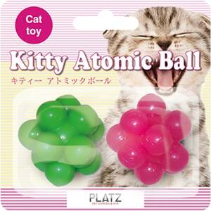 PLATZ PET SUPPLIES & FUN 猫用おもちゃ キティーアトミックボール 2P