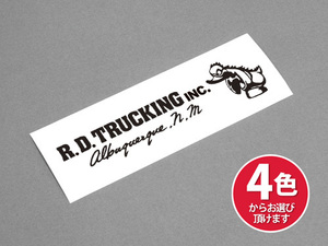 R.D.TRUCKING INC. ラバーダック 【A1】 カッティングステッカー コンボイ CONVOY アルバカーキ クリス・クリストファーソン