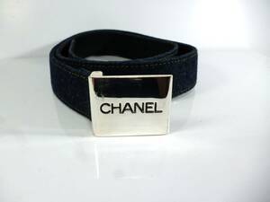 ★シャネル★ＣＨＡＮＥＬ★CHANELロゴ★ベルト★バックル★デニム★９８P