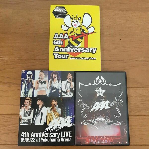 【AAA】Anniversary Live DVD/4th～6th/３本セット