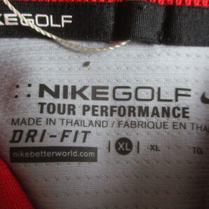 ◆ナイキゴルフ スタンダードフィット Tシャツ◆未使用 XL ポロシャツ メンズ ドライフィット DRI-FIT NIKE GOLF 赤グレー♪2F-80423カナの画像5