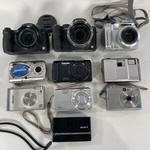 動作未確認 コンパクト デジカメ Canon OLYMPUS CASIO FUJIFILM Nikon Panasonic SONY デジタル カメラ コンデジ まとめ08台 大量