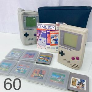 5AA064 初代 ゲームボーイ ブロス 本体 DMG-01 カセット まとめ 画面不具合有 中古 現状品 本体動作品 カセット動作未確認