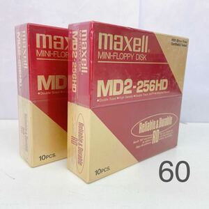 5AC045 【新品】未開封 ミニ フロッピー ディスク MINI-FLOPPY DISK 2箱 セット maxell MD2-256HD MADE IN JAPAN 日本製 動作未確認
