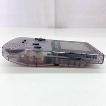 5AC038 Nintendo 任天堂 GBC ゲームボーイカラー CGB-001 クリア GAME BOY COLOR 中古 現状品 通電OK 動作未確認_画像6