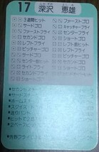 タカラプロ野球カードゲーム８８ロッテオリオンズ 深沢恵雄_画像4
