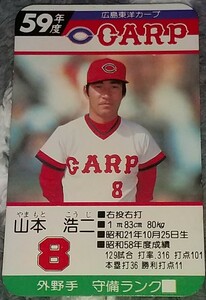 タカラプロ野球カードゲーム昭和５９年度広島東洋カープ 山本浩二